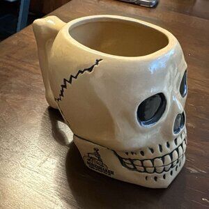 Amsterdam Brewery IPA BONESHAKER India Pale Ale 32oz Ceramic Skull Mug Stein
